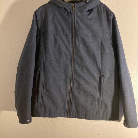 Tommy Hilfiger Sherpa-lined, Soft Shell Hooded Jacket - Picture 2 of 7